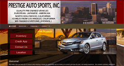 Desktop Screenshot of myprestigeautos.net